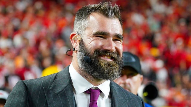 Former NFL player and ESPN commentator Jason Kelce at Arrowhead Stadium on No. 4, 2024.