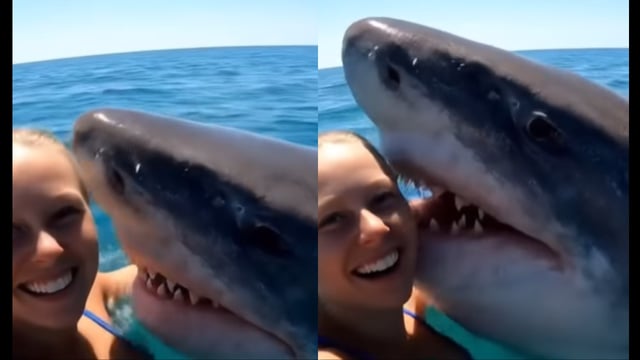 Woman creates ‘bond’ with a Great White Shark. Image Source: ‘ziad_zebra’/ Instagram