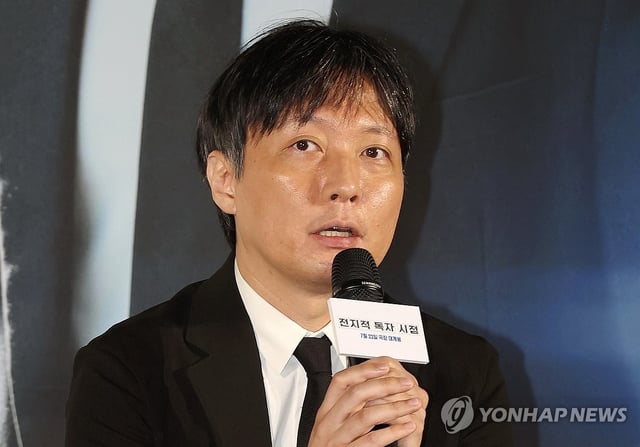 Director Kim Byung-soo of the action fantasy "Omniscient Reader: The Prophet" speaks during a press conference in Seoul on June 17, 2025. (Yonhap)