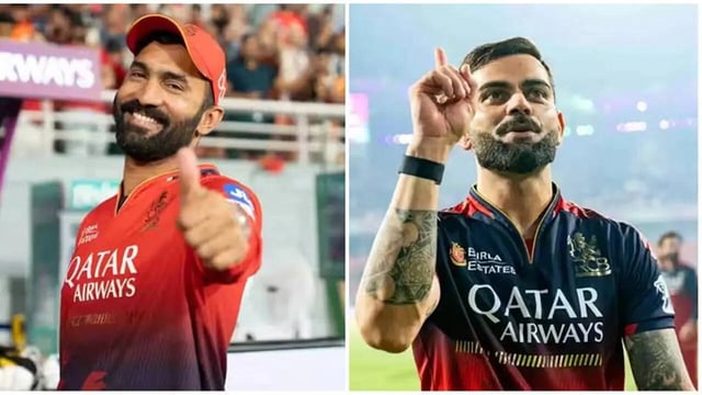 Dinesh Karthik and Virat Kohli