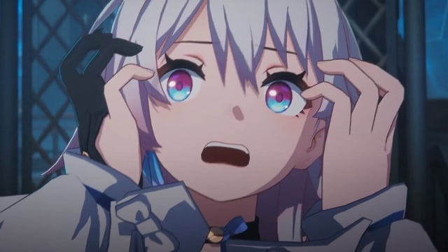 Anime girl scared