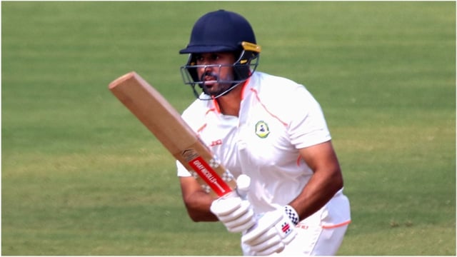 Karun Nair during the Ranji Trophy in 2024/25 season