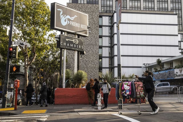 The Phoenix Hotel, in the Tenderloin neighborhood of San Francisco, has a lore of attracting rock musicians, including Kurk Cobain, into its rooms.