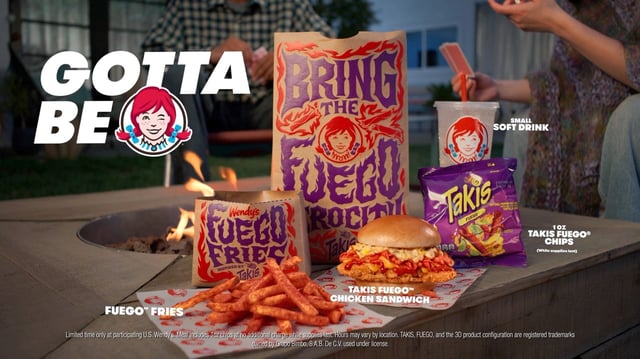Wendy's has teamed up with Takis on a new spicy chicken sandwich meal that will be available in the U.S. beginning June 20.