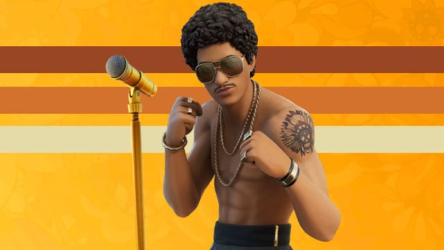 Bruno Mars Fortnite headliner