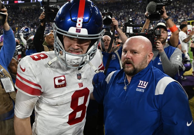 Any $5 bet after activating this FanDuel promo code offer yields $200 in bonus bets, including QB Daniel Jones and HC Brian Daboll leading the Giants to an upset over the rival Cowboys.