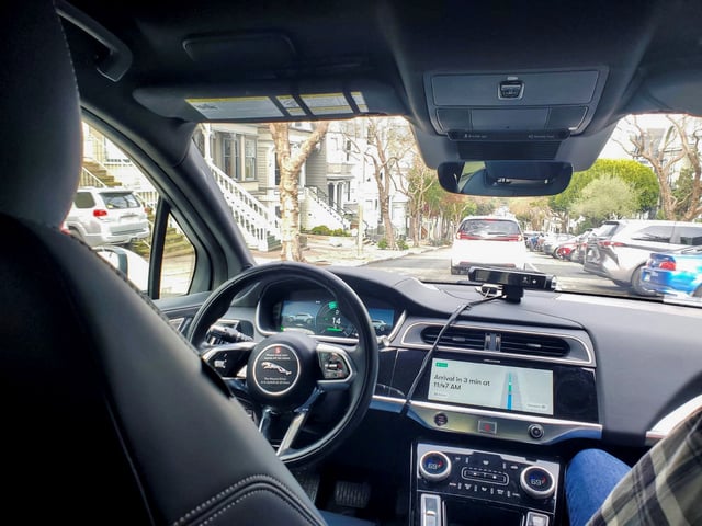 A Waymo rider-only robotaxi is seen during a test ride in San Francisco, California, U.S., December 9, 2022. REUTERS/Paresh Dave/File Photo