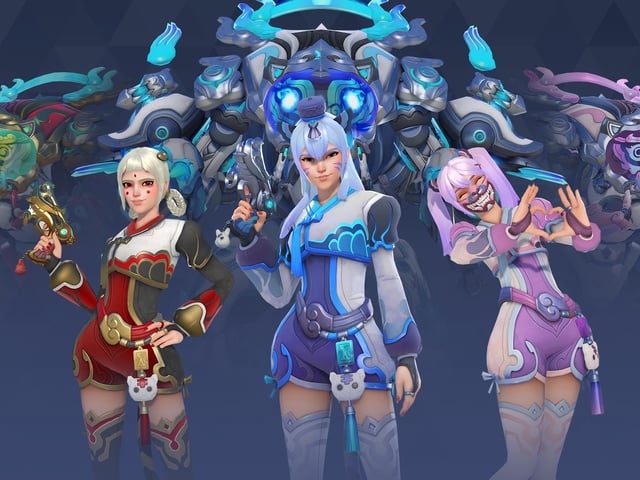All of D.Va's mythic skins