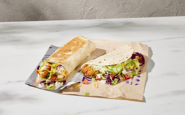 Taco Bell has added crispy chicken burritos and tacos to its menu for a limited time. (Photo courtesy of Taco Bell)