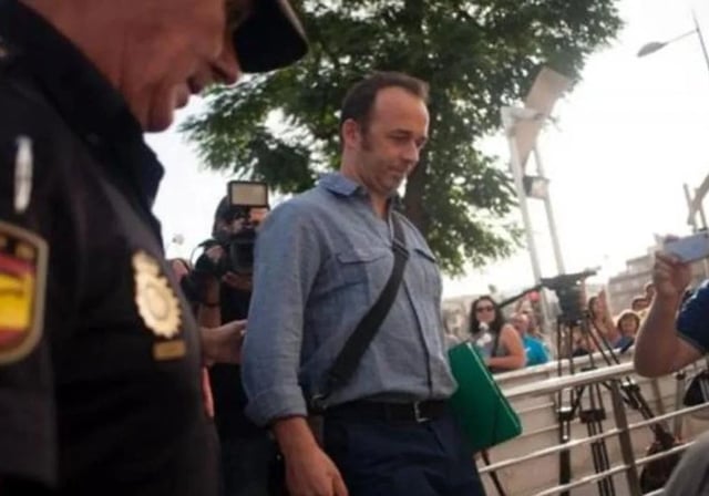 Francesco Arcuri, a la salida de un juzgado, en imagen de archivo