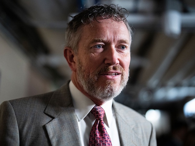 UNITED STATES - MAY 20: Rep. Thomas Massie, R-Ky., talks with reporters before a House Republican Conference meeting with President Donald Trump on the budget reconciliation bill in the U.S. Capitol on Tuesday, May 20, 2025. (Tom Williams/CQ-Roll Call, Inc via Getty Images)