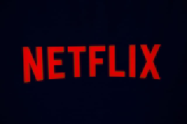 The logo of Netflix the American provider of on-demand Internet streaming media is seen during a photocall in Paris, France, April 29, 2025. REUTERS/Gonzalo Fuentes/File Photo