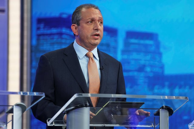 Candidate Brad Lander speaks during a Democratic mayoral primary debate, June 4, 2025, in New York, U.S.   Yuki Iwamura/Pool via REUTERS/File Photo