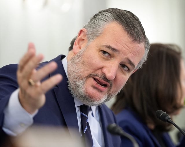Robert Davis Forney, 25, of Duluth allegedly called the offices of Sens. Ted Cruz, R-Texas, (pictured here) and Deb Fischer, R-Neb., in January and left voice mails threating sexual violence against both senators and members of Cruz’ family.