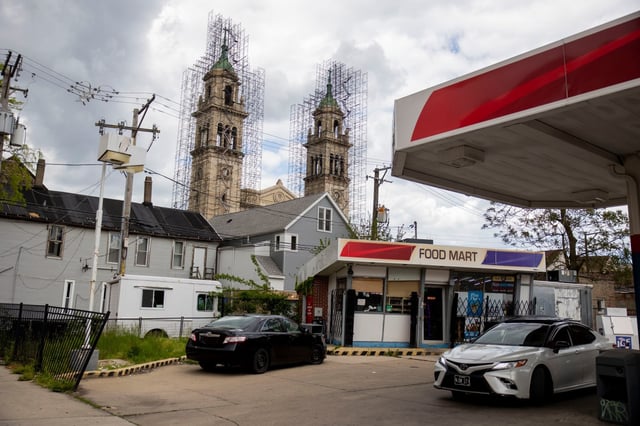 St. Adalbert Church on May 10, 2024, in the Pilsen neighborhood of Chicago. (Vincent Alban/Chicago Tribune)