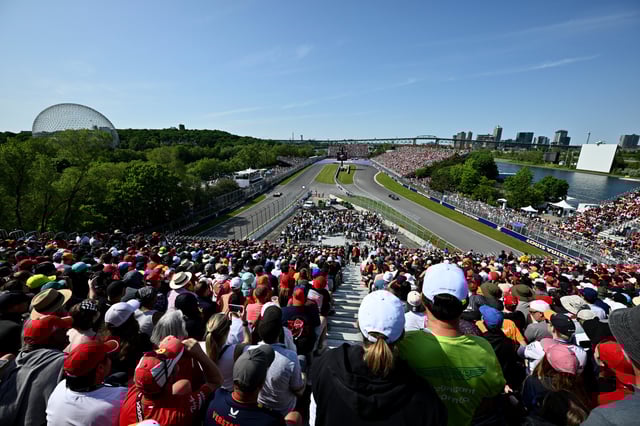 George Russell of Great Britain driving the (63) Mercedes AMG Petronas F1 Team W16 on track during qualifying ahead of the F1 Grand Prix of Canada at Circuit Gilles-Villeneuve on June 14, 2025 in Montreal, Quebec.