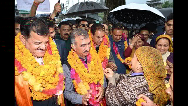 Chief Minister Sukhvinder Singh Sukhu reaffirmed the state government’s commitment to building a green, self-reliant and prosperous Himachal Pradesh, while addressing a public gathering at Baga Sarahan in Nirmand Sub-Division of Kullu district on Tuesday. (Aqil Khan /HT)