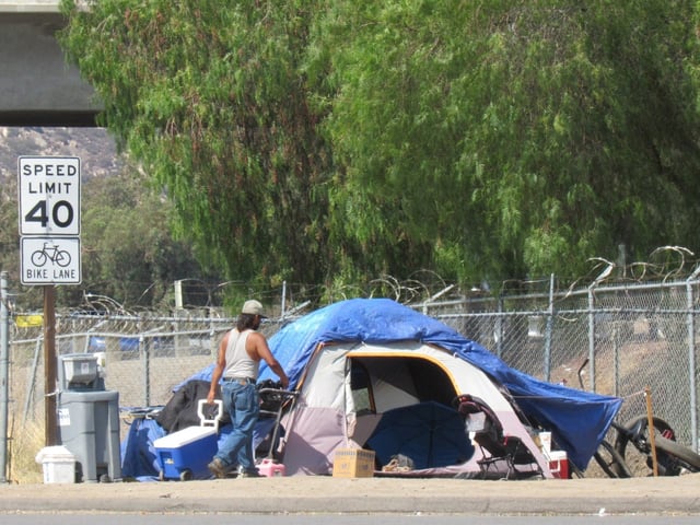 The city of El Cajon showed a rise in their homeless population during the annual point in time count in January..  City leaders have objected to the results of the count.  (UT file)