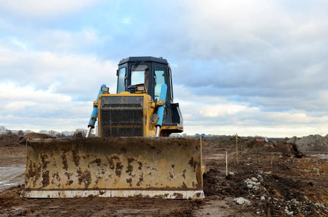bulldozed