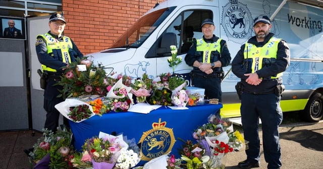 Statewide Community Engagement's senior sargeant Phil Burton, senior constable Brett Bowering and senior constable Blake Nolan at Ulverstone Police Station. Picture by David Bellamy