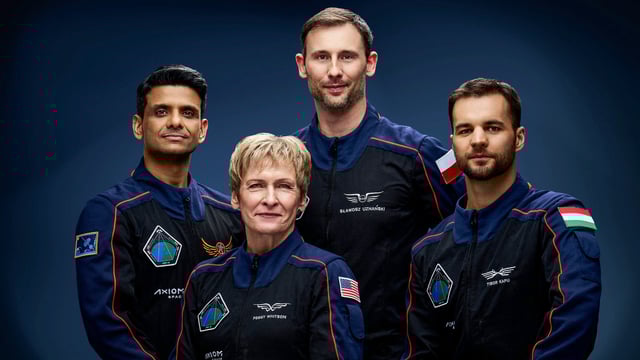 Indian Airforce (IAF) pilot Group Captain and ISRO astronaut Shubhanshu Shukla (L) has been named pilot for Axiom Mission 4, a private spaceflight for the International Space Station.