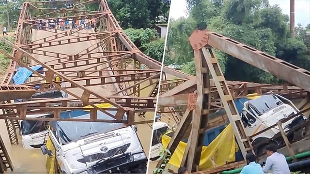 Bridge Over Silchar-Kalain Highway Collapses Weeks After Repair | Image: X