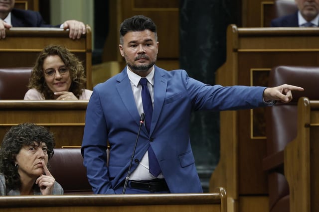 Rufián a Sánchez: "Jure y perjure que no estamos ante la Gürtel del PSOE"
