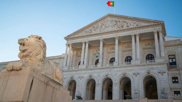 Das Parlamentsgebäude in Lissabon.