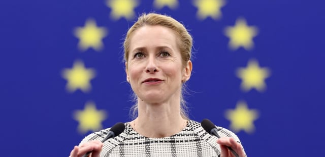 La cheffe de la diplomatie de l'Union européenne Kaja Kallas au Parlement européen à Strasbourg, le 18 juin 2025