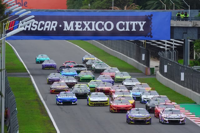 General view during the NASCAR Cup Series Viva Mexico 250 at Autodromo Hermanos Rodriguez on June 15, 2025 in Mexico City, Mexico.