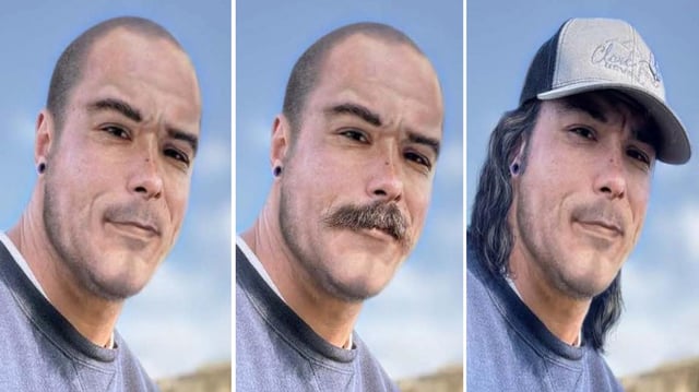 Police released various renderings of Travis Decker with different hair styles. (Chelan County Sheriff&#39;s Office)