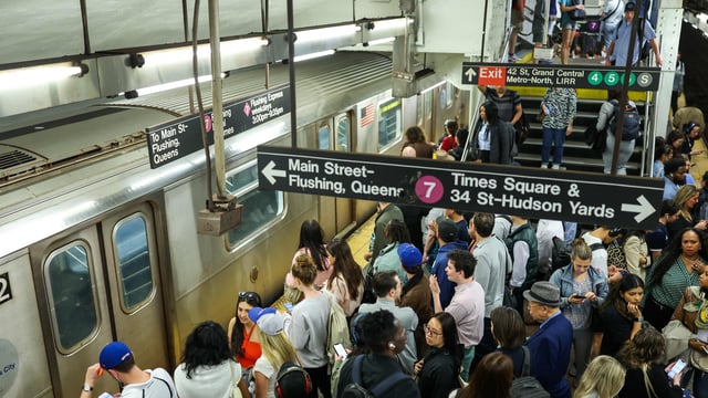 Two men were stabbed while riding a southbound train at Grand Central. The assailant escaped after the attack, and police are still investigating the incident and whether the victims knew the attacker.