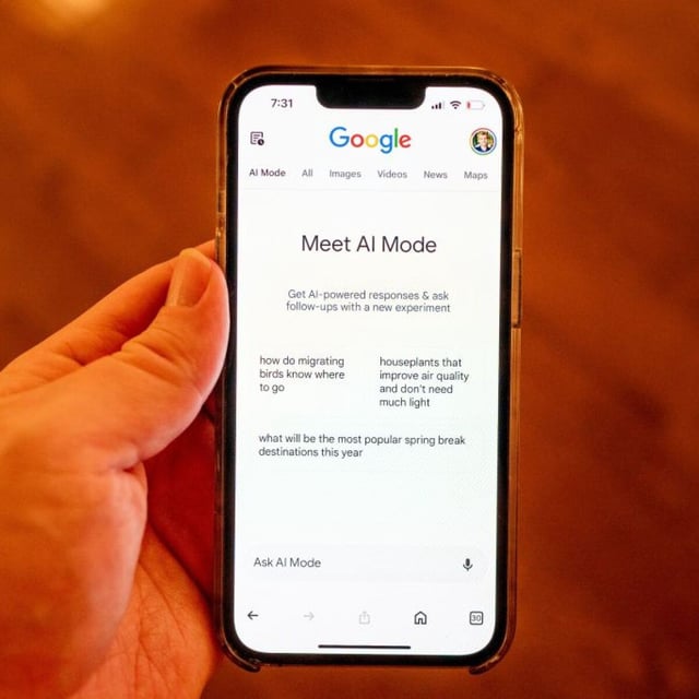 You can now talk to Google's AI Mode. 