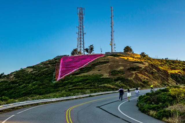 The pink triangle in San Francisco, June 10, 2022.