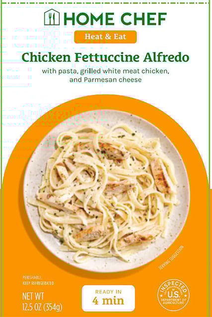 Recalled chicken fettuccine Alfredo meals were sold at Kroger under the Home Chef brand.