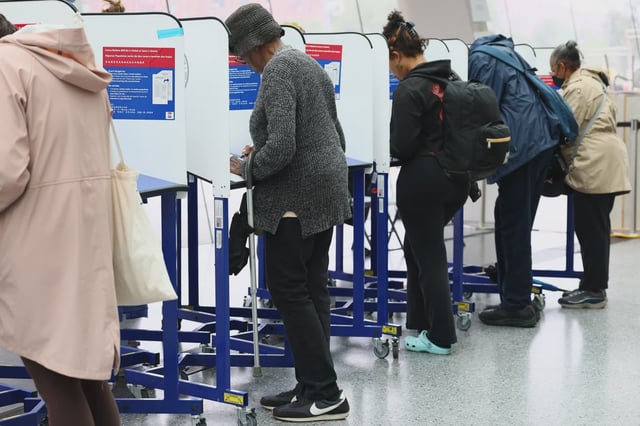 New Yorkers are casting their ballots early in record numbers.