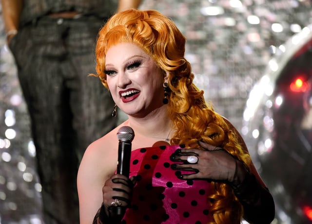 Host Jinkx Monsoon speaks onstage at The Queerties 2024 on March 12, 2024 in Hollywood, California.