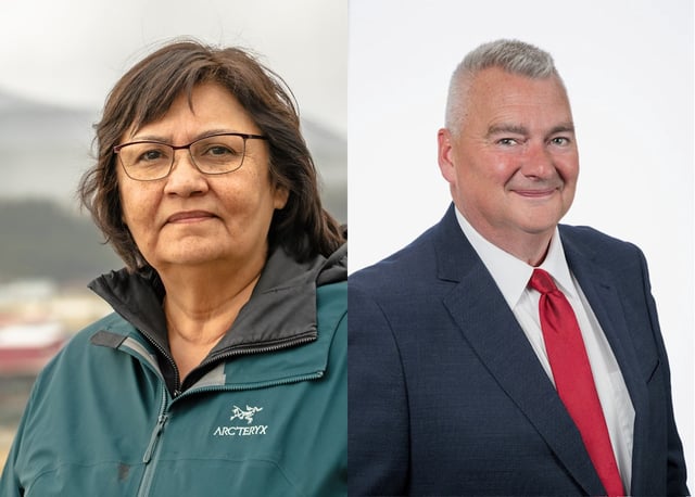 Yukon Liberal Party candidate Doris Bill, left, and Mike Pemberton are shown in this combination handout image. THE CANADIAN PRESS/HO-Yukon Liberal Party 
*MANDATORY CREDIT*