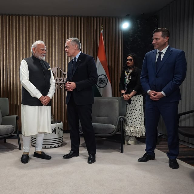 Mr. Carney ducked a question on whether he raised the killing of Sikh separatist leader Hardeep Singh Nijjar during his one-on-one meeting with Mr. Modi at the G7 in Kananaskis, Alta.