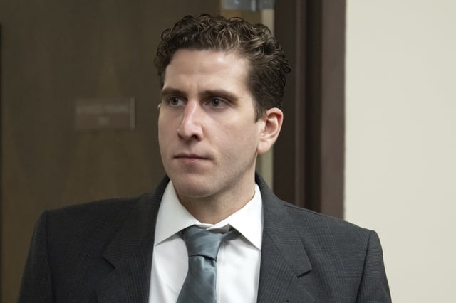 Bryan Kohberger, who is accused of killing four University of Idaho students in November 2022, enters a courtroom to appear at a hearing in Latah County District Court, Wednesday, Sept. 13, 2023, in Moscow, Idaho.
