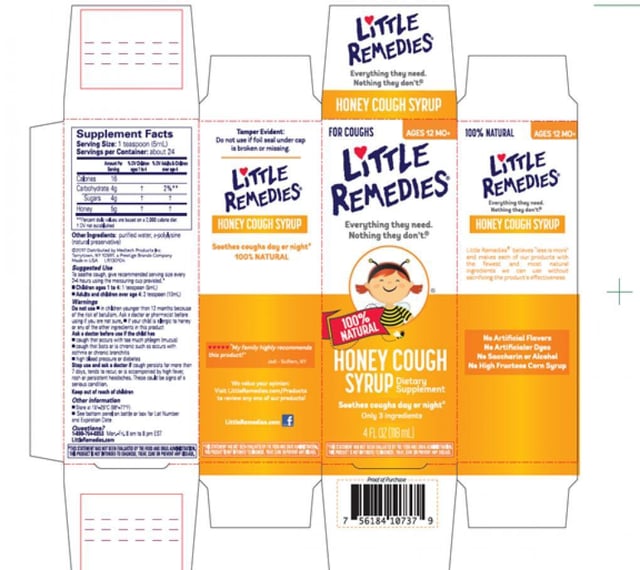 Little Remedies Honey Cough Syrup can be seen related to a recall this week. (Photo from the U.S. Food and Drug Administration)
