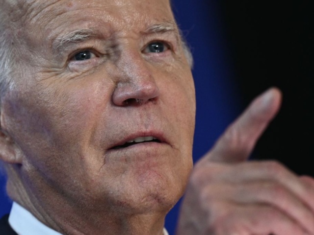 US President Joe Biden speaks at a Biden Cancer Moonshot event at Tulane University in New Orleans, Louisiana, on August 13, 2024. (Photo by Brendan SMIALOWSKI / AFP) (Photo by BRENDAN SMIALOWSKI/AFP via Getty Images)