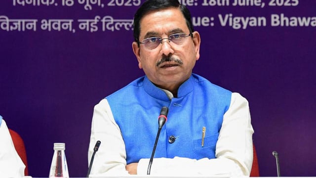 Union consumer affairs minister Prahlad Joshi said India will soon abandon GPS-based timekeeping in favour of an indigenous system to safeguard critical sectors from potential foreign disruptions (ANI)