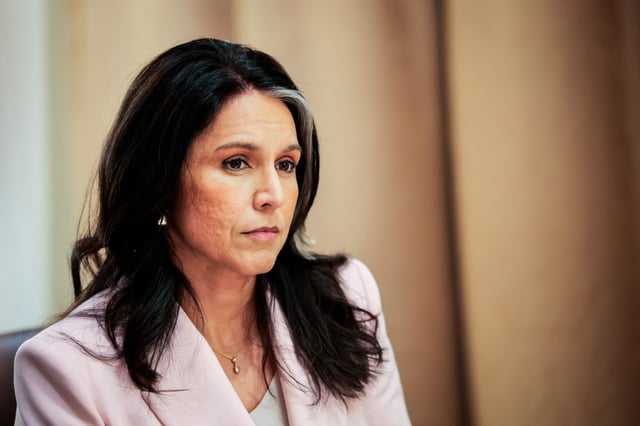 Director of National Intelligence Tulsi Gabbard at the White House on April 10, 2025.