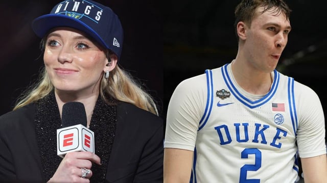 Dallas Wings’ Paige Bueckers and former Duke Blue Devils’ Cooper Flagg.