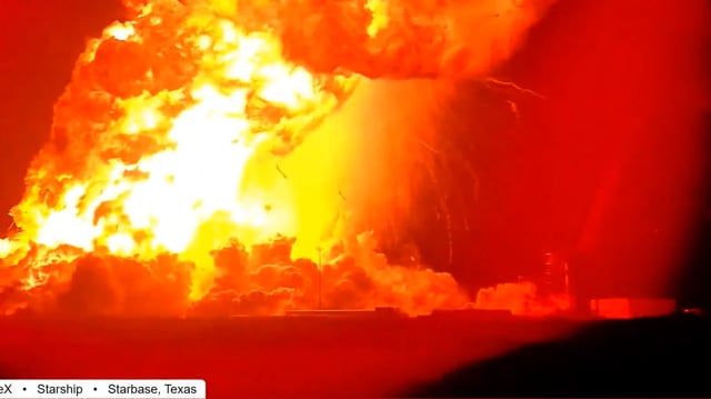 Les images de la spectaculaire explosion d’une fusée Starship dans l’espace