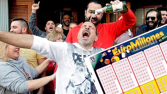 Celebración del Euromillones.