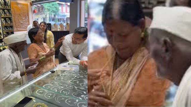 The man, identified as Nivrutti Shinde, and his wife, Shantabai, are farmers.