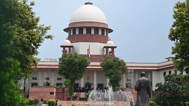 A view of the Supreme Court building in New Delhi. 