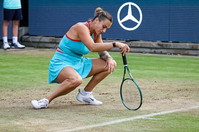 Aryna Sabalenka konnte ihr Spiel bei den Berlin Open nicht beenden.
